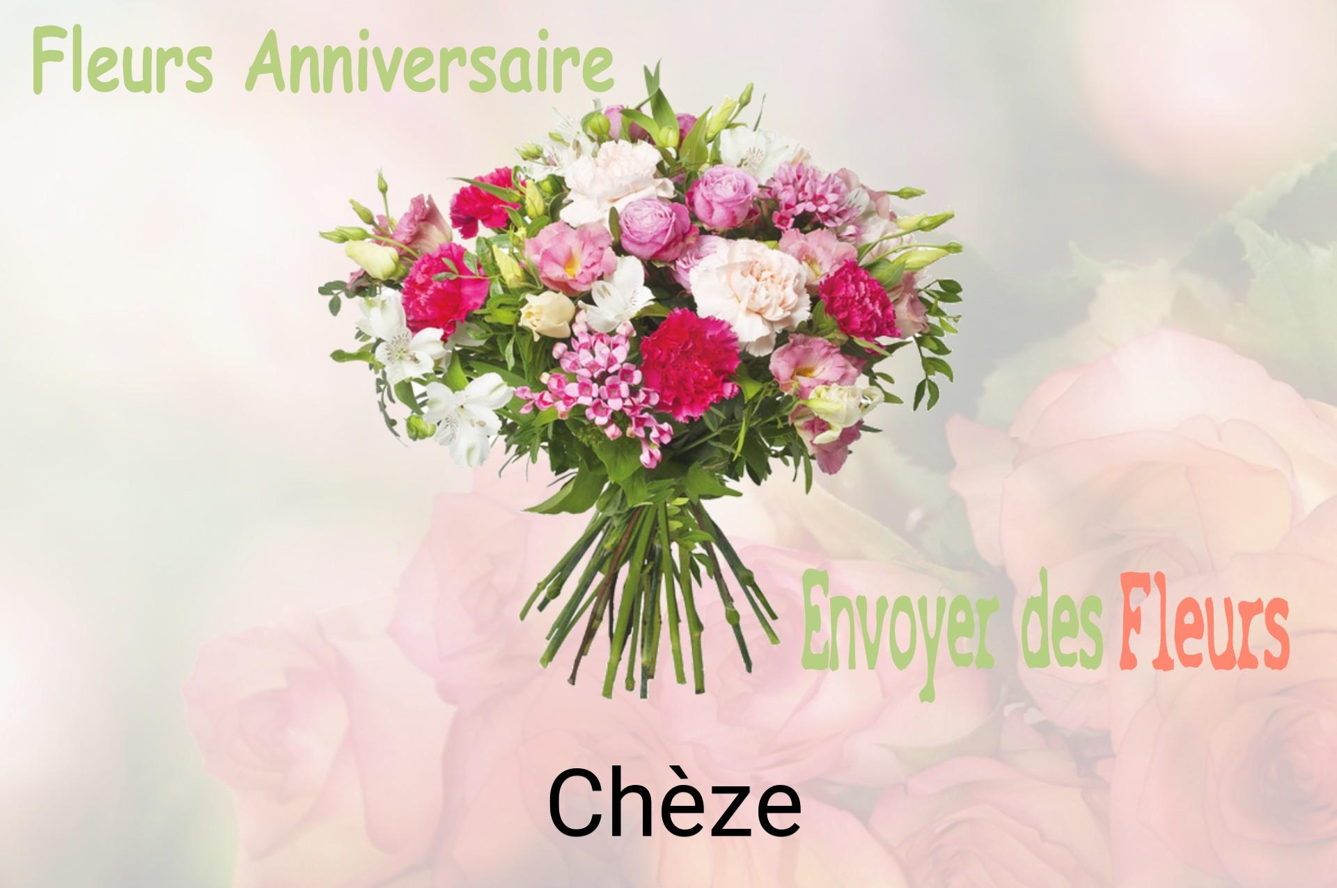 Bouquet de fleurs d’anniversaire livré à Chèze