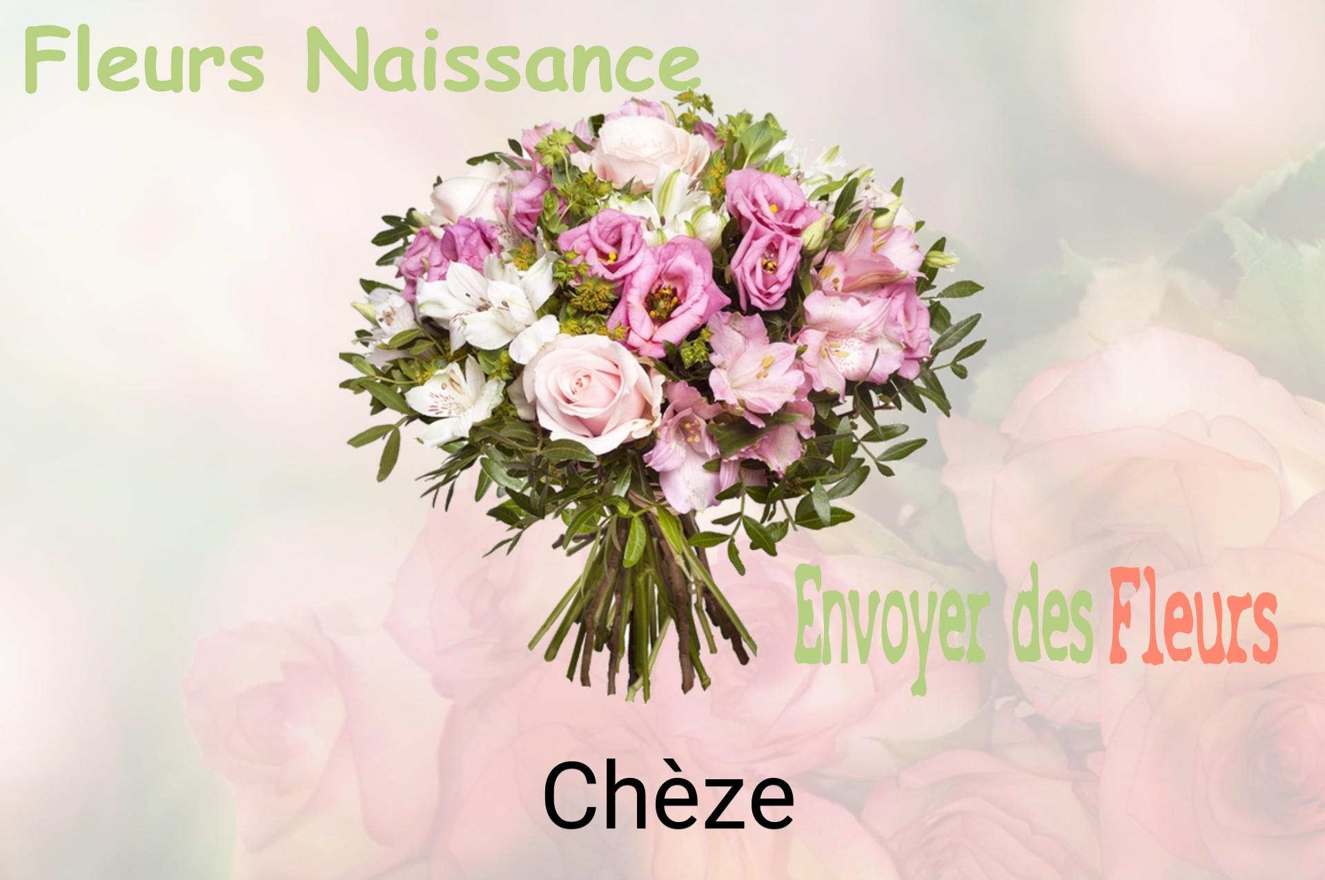 Bouquet de fleurs de naissance livré à Chèze